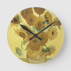 Vincent van Gogh Sunflowers, 1888 Round Clock
