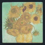Vincent van Gogh | Sunflowers, 1888 Stone Coaster<br><div class="desc">Image Collection Number:  BAL20294  Sunflowers,  1888 (oil on canvas). Gogh,  Vincent van (1853-90) oil on canvas. Neue Pinakothek,  Munich,  Germany .  1888</div>