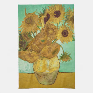 Vincent van Gogh Sunflowers, 1888 Tea Towel