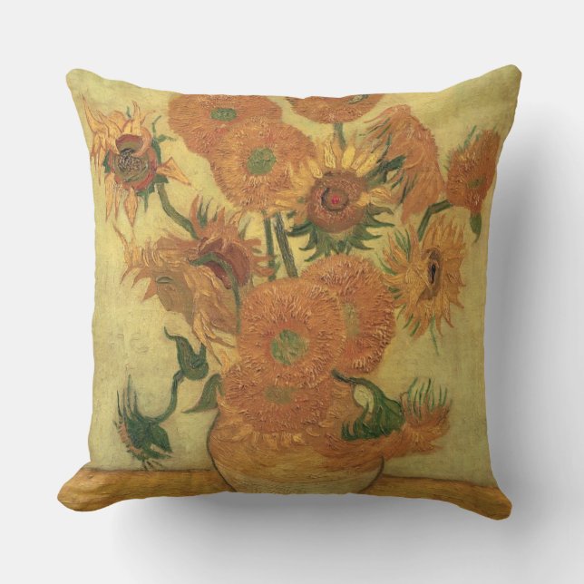Vincent van Gogh | Sunflowers, 1889 Cushion (Front)