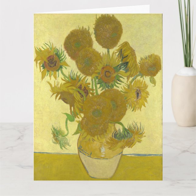 Vincent Van Gogh - Sunflowers, Fourth Version Card (Front)