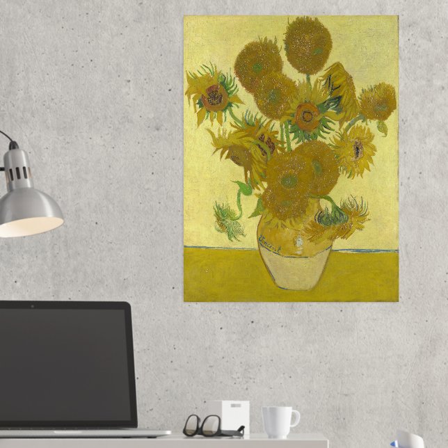 Vincent Van Gogh - Sunflowers, Fourth Version Foil Prints (In Situ (Desk 2))