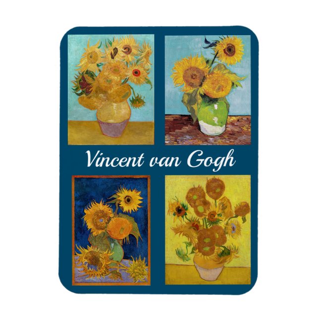 Vincent Van Gogh Sunflowers Serie Magnet (Vertical)