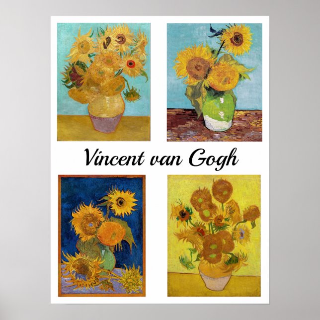 Vincent Van Gogh Sunflowers Serie Poster (Front)