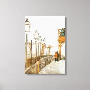 Vincent van Gogh - Terrace and Observation Deck Canvas Print