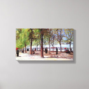 Vincent Van Gogh - Terrace in Luxembourg Garden Canvas Print