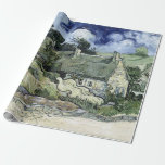 Vincent van Gogh Thatched Cottage at Cordeville Wrapping Paper<br><div class="desc">A cottage with a thatched roof in Cordeville,  Auvers-sur-Oise,  France.</div>