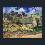 Vincent Van Gogh - Thatched Cottages at Cordeville Acrylic Print<br><div class="desc">Thatched Cottages at Cordeville / Houses with Thatched Roofs,  Cordeville / Chaumes de Cordeville à Auvers-sur-Oise by Vincent Van Gogh in 1890</div>