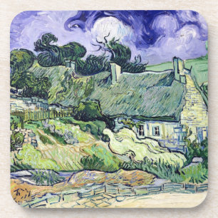 Vincent van Gogh Thatched cottages at Cordeville Coaster