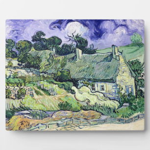Vincent van Gogh   Thatched cottages at Cordeville Plaque