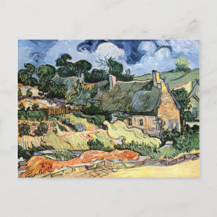 Vincent van Gogh - Thatched Cottages at Cordeville Postcard