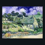 Vincent van Gogh | Thatched cottages at Cordeville Poster<br><div class="desc">Thatched cottages at Cordeville,  Auvers-sur-Oise,  1890 | by Vincent van Gogh | Art Location: Musee d'Orsay,  Paris,  France | Dutch Artist | Image Collection Number: XIR33772</div>