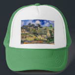 Vincent Van Gogh - Thatched Cottages at Cordeville Trucker Hat<br><div class="desc">Thatched Cottages at Cordeville / Houses with Thatched Roofs,  Cordeville / Chaumes de Cordeville à Auvers-sur-Oise by Vincent Van Gogh in 1890</div>
