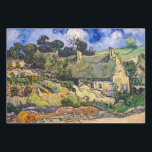 Vincent Van Gogh - Thatched Cottages at Cordeville Wrapping Paper Sheet<br><div class="desc">Thatched Cottages at Cordeville / Houses with Thatched Roofs,  Cordeville / Chaumes de Cordeville à Auvers-sur-Oise by Vincent Van Gogh in 1890</div>