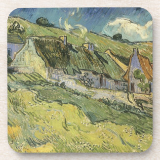 Vincent van Gogh - Thatched Cottages Coaster