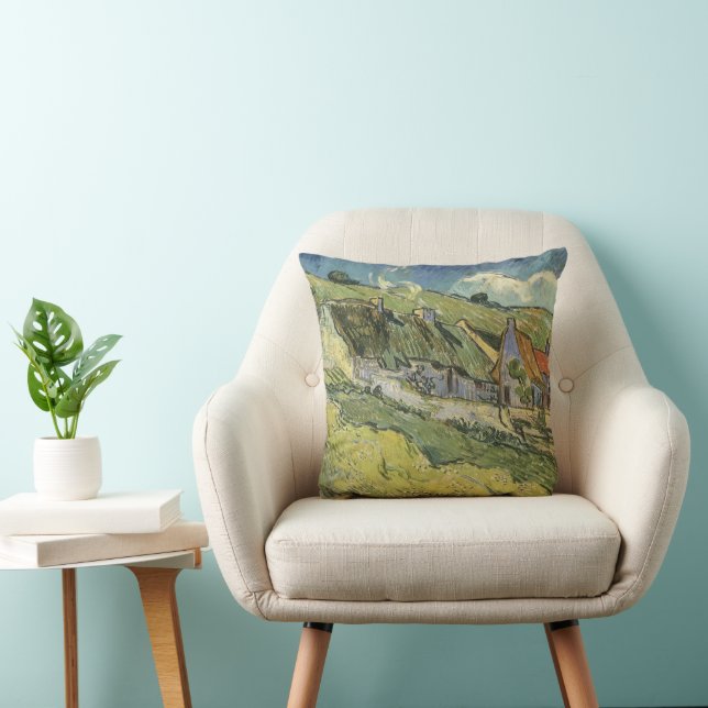 Vincent van Gogh - Thatched Cottages Cushion (Chair)