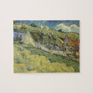 Vincent van Gogh - Thatched Cottages Jigsaw Puzzle