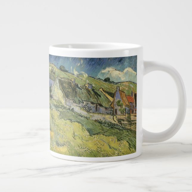 Vincent van Gogh - Thatched Cottages Large Coffee Mug (Right)