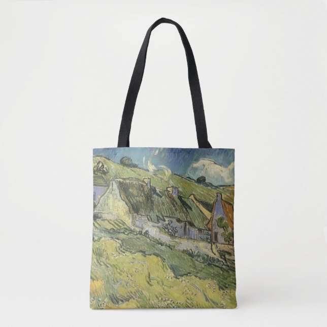 Vincent van Gogh - Thatched Cottages Tote Bag (Front)
