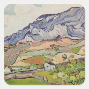 Vincent van Gogh   The Alpilles, 1890 Square Sticker