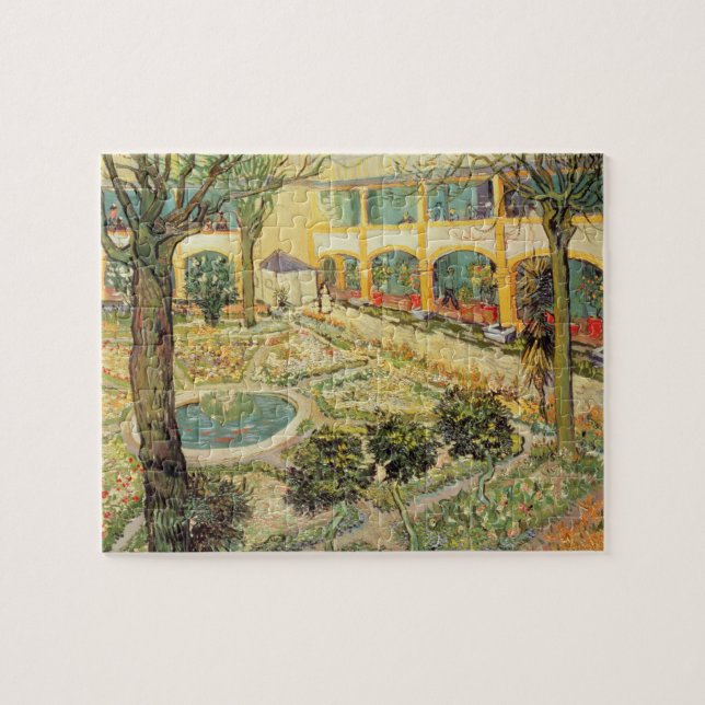 Vincent van Gogh | The Asylum Garden at Arles Jigsaw Puzzle (Horizontal)