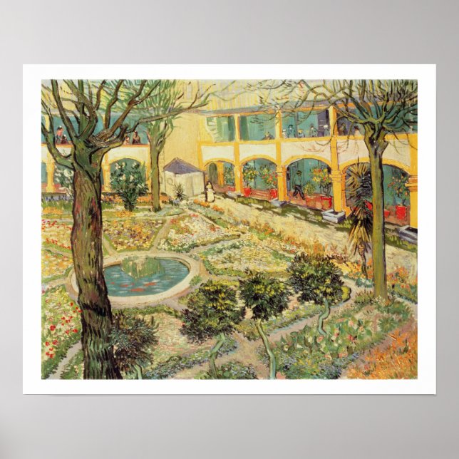 Vincent van Gogh | The Asylum Garden at Arles Poster (Front)