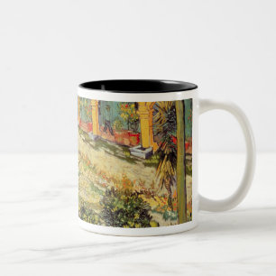 Vincent van Gogh The Asylum Garden at Arles Two-Tone Coffee Mug