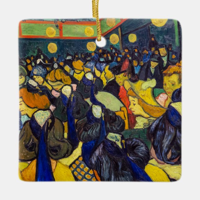 Vincent van Gogh - The ballroom at Arles Ceramic Ornament (Front)