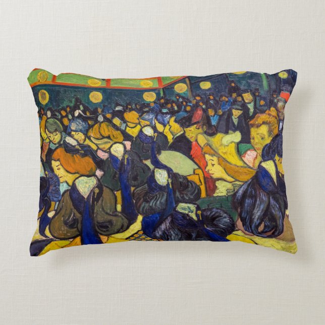 Vincent van Gogh - The ballroom at Arles Decorative Cushion (Front)