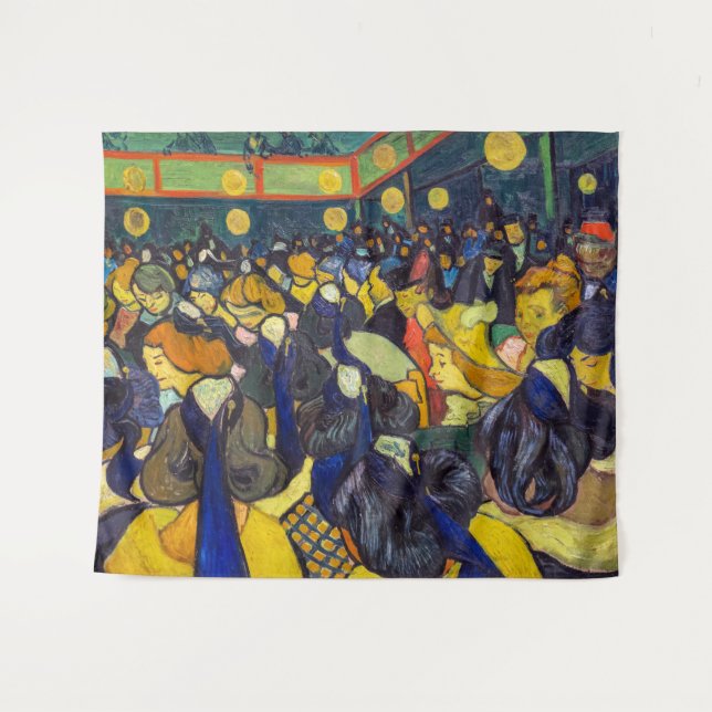 Vincent van Gogh - The ballroom at Arles Tapestry (Front (Horizontal))