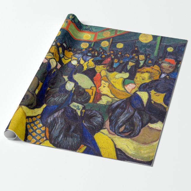 Vincent van Gogh - The ballroom at Arles Wrapping Paper (Unrolled)