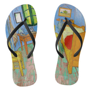 Vincent Van Gogh The Bedroom in Arles Flip Flops