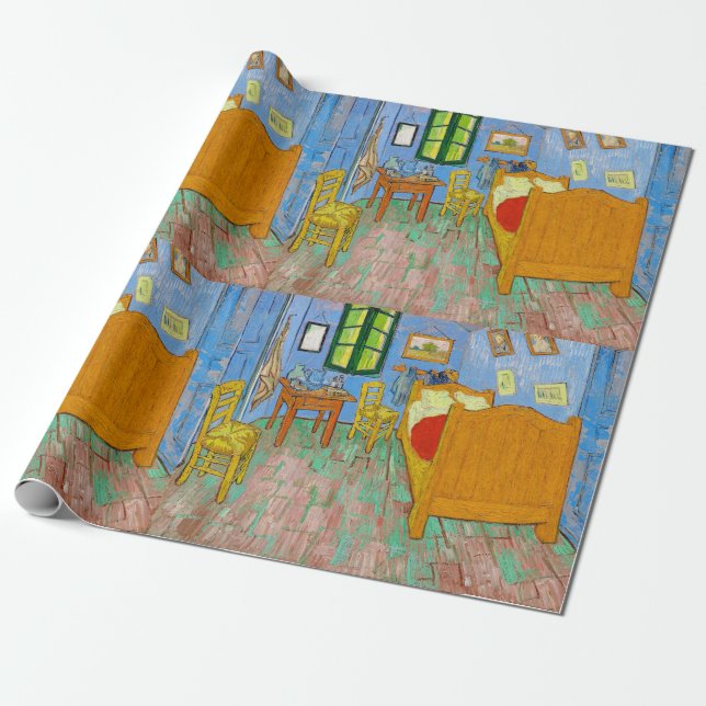 Vincent Van Gogh The Bedroom in Arles Wrapping Paper (Unrolled)