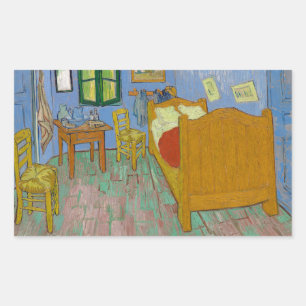 Vincent Van Gogh The Bedroom Rectangular Sticker
