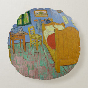 Vincent Van Gogh The Bedroom Round Cushion