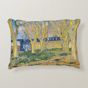 Vincent van Gogh - The Blue Train Decorative Cushion