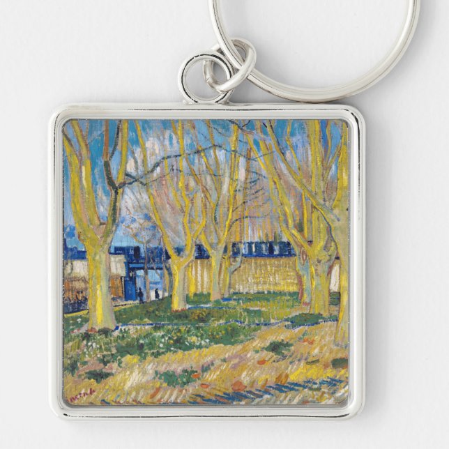 Vincent van Gogh - The Blue Train Key Ring (Front)