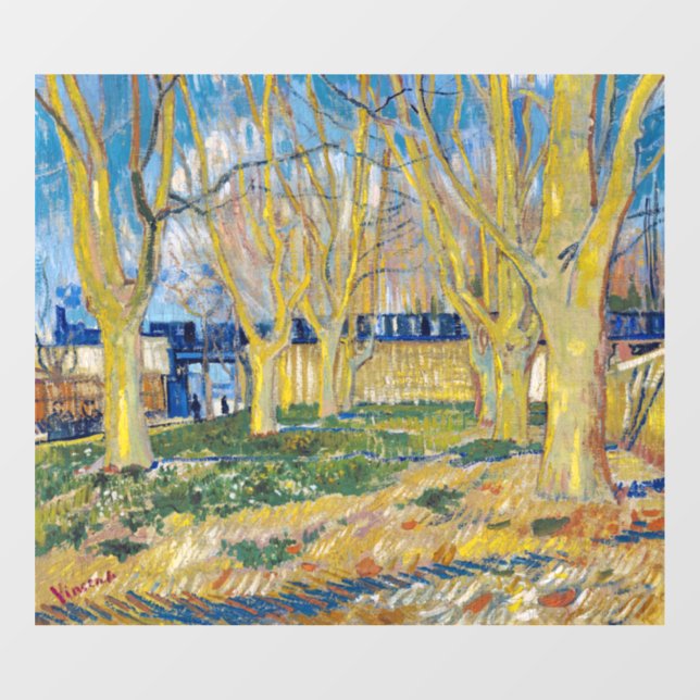 Vincent van Gogh - The Blue Train Window Cling (Sheet)