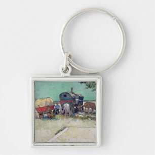 Vincent van Gogh   The Caravans, Gypsy Encampment Key Ring