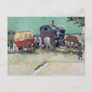 Vincent van Gogh   The Caravans, Gypsy Encampment Postcard
