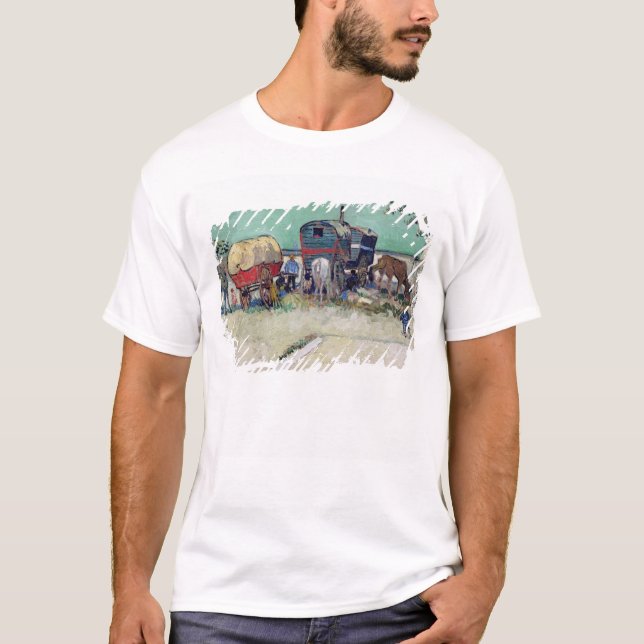 Vincent van Gogh | The Caravans, Gypsy Encampment T-Shirt (Front)