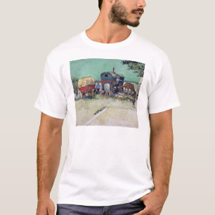 Vincent van Gogh The Caravans, Gypsy Encampment T-Shirt