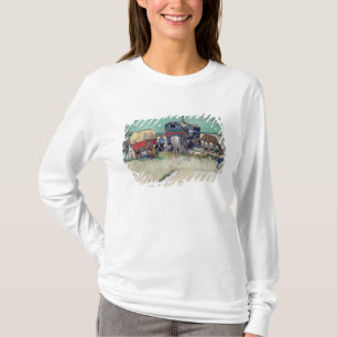 Vincent van Gogh The Caravans, Gypsy Encampment T-Shirt