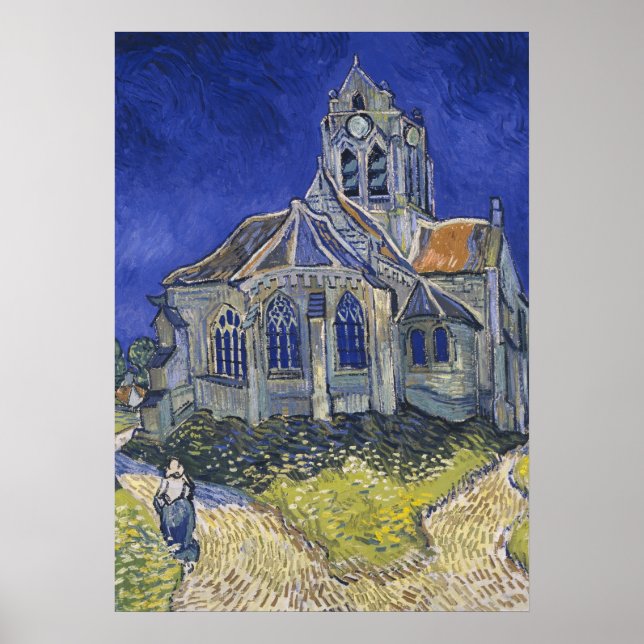 VINCENT VAN GOGH - The church at Auvers 1890 Poster (Front)