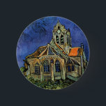 Vincent van Gogh - The Church at Auvers 6 Cm Round Badge<br><div class="desc">The Church at Auvers (1890) by Vincent van Gogh is a vintage Post Impressionism fine art architectural religious painting. A woman walking along a path towards the village chapel with beautiful stained glass windows. A daily life architecture scene. About the artist: Vincent Willem van Gogh (1853-1890) was a Post Impressionist...</div>
