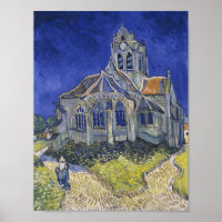 Vincent Van Gogh The Church at Auvers Art Painting