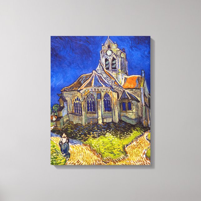 Vincent van Gogh - The Church at Auvers Canvas Print (Front)