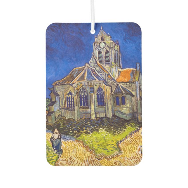 Vincent van Gogh - The Church at Auvers Car Air Freshener (Front)