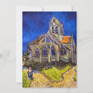 Vincent van Gogh - The Church at Auvers Invitation
