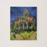 Vincent van Gogh - The Church at Auvers Jigsaw Puzzle<br><div class="desc">The Church at Auvers (1890) by Vincent van Gogh is a vintage Post Impressionism fine art architectural religious painting. A woman walking along a path towards the village chapel with beautiful stained glass windows. A daily life architecture scene. About the artist: Vincent Willem van Gogh (1853-1890) was a Post Impressionist...</div>